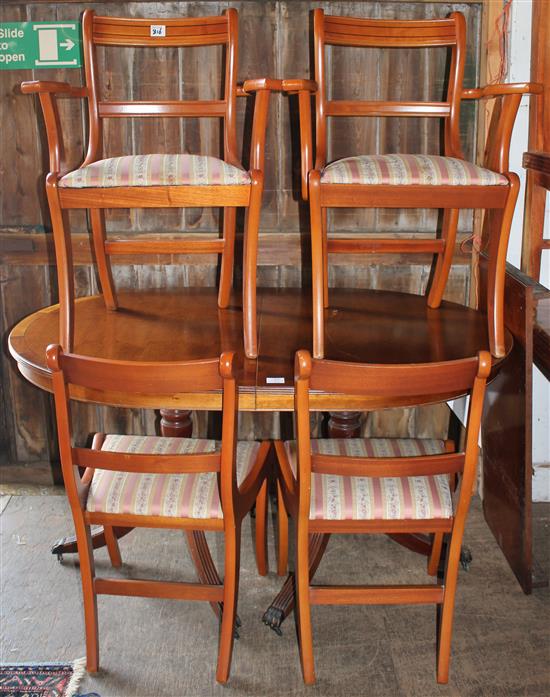 Dining table & 4 chairs(-)